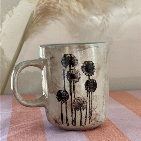 Tasse à anse en faïence - CARBA printemps