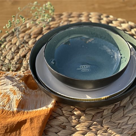 Earthenware salad bowl - BOHL Green