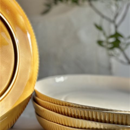 Assiettes en faïence creuse - OSIER